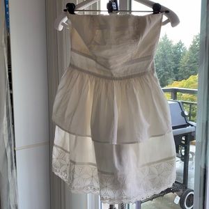 Kimora vintage white cotton country sundress Women’s junior’s size medium eyelet